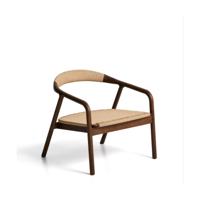 Kave Home Derile fauteuil eiken Donker