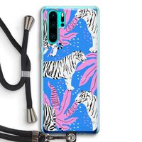 Tijger: Huawei P30 Pro Transparant Hoesje met koord