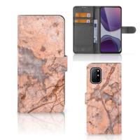 OnePlus 8T | Bookcase | Marmer Oranje