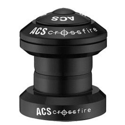 ACS Balhoofdstel BMX 1" Crossfire zwart