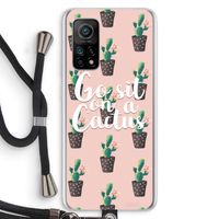 Cactus quote: Xiaomi Mi 10T 5G Transparant Hoesje met koord