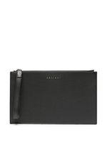 Orciani pochette en cuir à logo - Noir