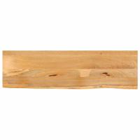 Tafelblad met natuurlijke rand 120x30x3,8 cm massief mangohout