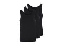 LIVERGY 3 heren hemden (Zwart, XL)