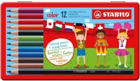 STABILO Color kleurpotlood, metalen doos van 12 stuks STABILO Color kleurpotlood, metalen doos van 12 stuks