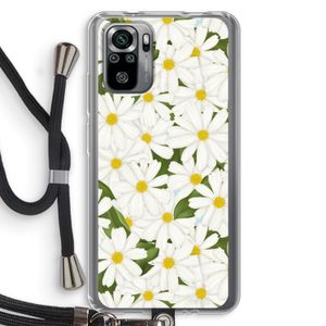 Summer Daisies: Xiaomi Redmi Note 10S Transparant Hoesje met koord