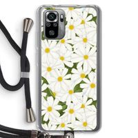 Summer Daisies: Xiaomi Redmi Note 10S Transparant Hoesje met koord