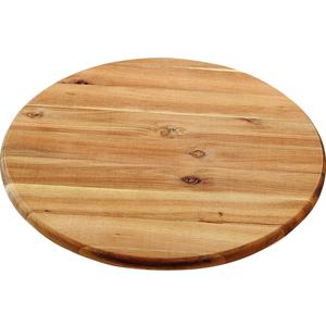 Kesper Serveerplank - acacia hout - rond - draaibaar - D40 cm - kaasplank - plateau - borrelplank