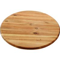 Kesper Serveerplank - acacia hout - rond - draaibaar - D40 cm - kaasplank - plateau - borrelplank