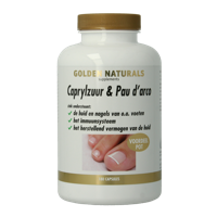 Golden Naturals Caprylzuur & pau d'arco 180 Vegetarische capsules