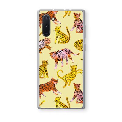 Cute Tigers and Leopards: Samsung Galaxy Note 10 Transparant Hoesje