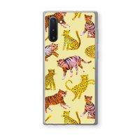 Cute Tigers and Leopards: Samsung Galaxy Note 10 Transparant Hoesje