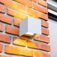 Set van 3 Kansas LED Wandlampen - 7 Watt 540 lumen - 3000K Warm Wit - IP65 Waterdicht - Up & Down Light - Grijs - Voor binnen en buiten