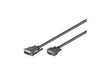 Microconnect 50990 video kabel adapter 2 m DVI-I VGA (D-Sub) Zwart