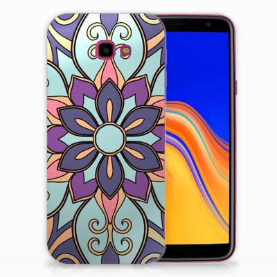 Samsung Galaxy J4 Plus (2018) | TPU Case | Purple Flower