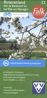 Fietskaart 11 Rivierenland met Rijk van Nijmegen en Biesbosch ( Met Knooppuntennetwerk ) | Falk - thumbnail
