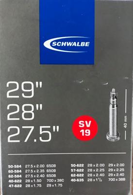 Schwalbe fiets binnenband 27.5/28/29 inch SV 19