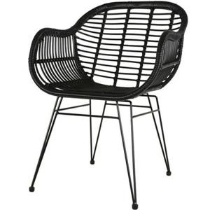 Lesli Living Moda terrasstoel wicker zwart