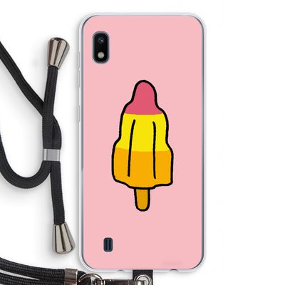 Raketijsje: Samsung Galaxy A10 Transparant Hoesje met koord