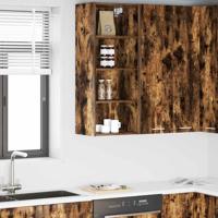Hangkast Riga Gerookt eiken 40 x 29,5 x 100 cm Bewerkt hout Hangkast Riga Gerookt eiken 40 x 29,5 x 100 cm Bewerkt hout