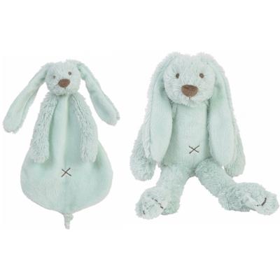 Happy Horse Richie - mintgroen - konijntje knuffeldoek - tuttel en knuffel - Kraamcadeau