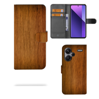 Xiaomi Redmi Note 13 Pro Plus Book Style Case Donker Hout