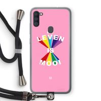 Het Leven Is Mooi: Samsung Galaxy A11 Transparant Hoesje met koord