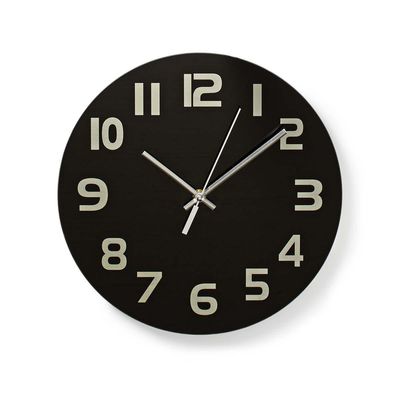 Nedis Wandklok | 300 mm | Glas | Zwart | 1 stuks - CLWA006GL30BK CLWA006GL30BK