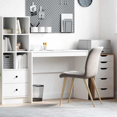 Bureau Wit 100 x 40 x 76 cm Bewerkt hout