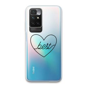 Best heart black: Xiaomi Redmi 10 Transparant Hoesje