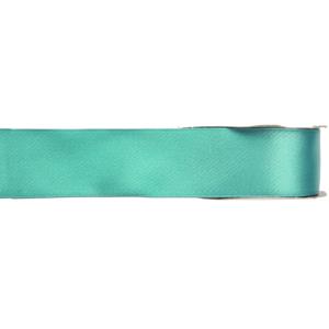 Hobby/decoratie sierlint - satijn - mintgroen - 1,5 cm/15 mm x 25 meter - cadeaulint