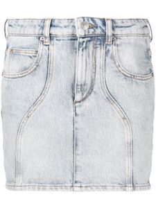 MARANT ÉTOILE jupe en jean Vesna à taille haute - Bleu