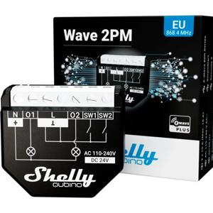 Shelly Qubino WAVE 2PM Slimme schakelaar Zwart