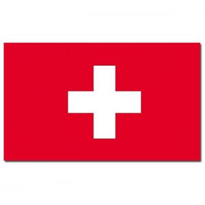 Gevelvlag/vlaggenmast vlag Zwitserland 90 x 150 cm   -