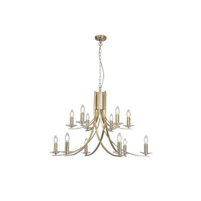 Searchlight KroonluchterAscona 12-lichts - 41612-12SB