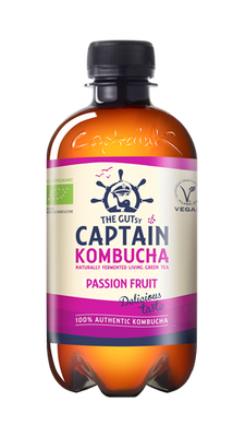 Captain Kombucha Passion Fruit (12 x 400 ml)