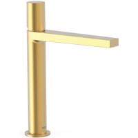 Wastafelkraan Tres Project | Opbouw | Mengkraan | Hoog model | 1-knop | Rond | 24k Goud mat