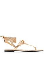 Valentino Garavani sandales VLOGO en cuir - Or