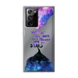 Stars quote: Samsung Galaxy Note 20 Ultra / Note 20 Ultra 5G Transparant Hoesje