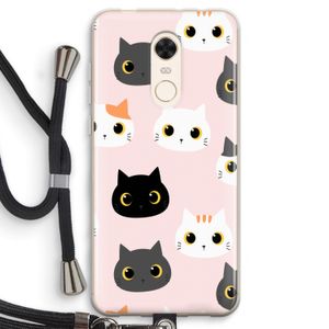 Katten: Xiaomi Redmi 5 Transparant Hoesje met koord