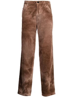 Comme Des Garçons Shirt pantalon en velours côtelé - Marron