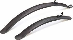 Sunnywheel 28 inch kunststof opdruk spatbordset hybride zwart 45 mm
