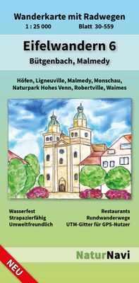 Wandelkaart 30-559 Eifelwandern 6 - Bütgenbach, Malmedy | NaturNavi Wandelkaart 30-559 Eifelwandern 6 - Bütgenbach, Malmedy | NaturNavi