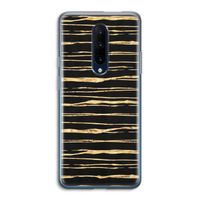 Gouden strepen: OnePlus 7 Pro Transparant Hoesje
