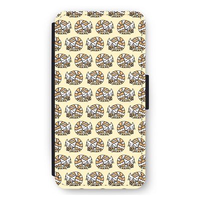 Slapende poes: iPhone 11 Flip Hoesje