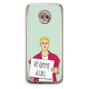 Gimme a call: Motorola Moto G6 Transparant Hoesje