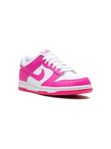 Nike Kids baskets Dunk 'Laser Fuchsia' - Blanc