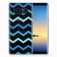 Samsung Galaxy Note 8 TPU bumper Zigzag Blauw