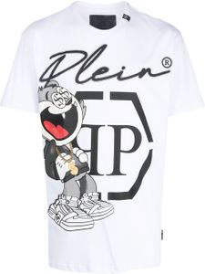 Philipp Plein t-shirt à logo Stone Money imprimé - Blanc