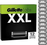 Gillette Gillette Labs Navulscheermesjes - 12 Stuks Jaarpack - Met Exfoliating Bar & Heated Razor Compatibiliteit
